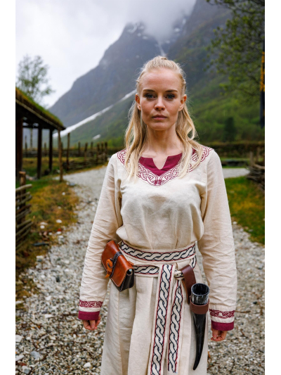 Trollfelsen Leonardo Carbone Wikinger Kleid Lagertha Rot _5_